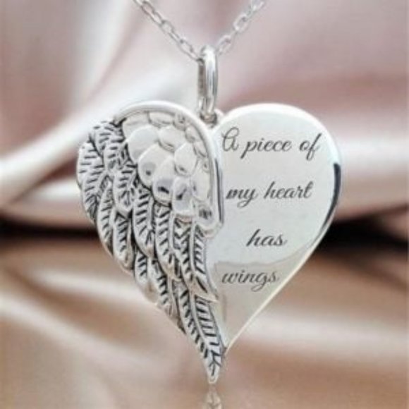 Jewelry - A Piece of My Heart Has Wings Necklace